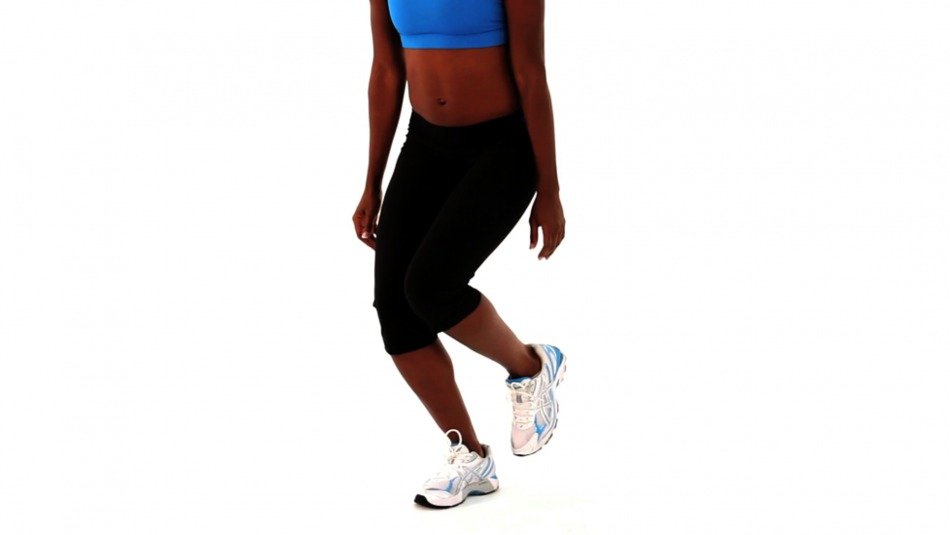 black girl doing squats