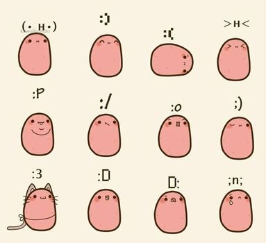 Kawaii Potato Emoji Pinterest