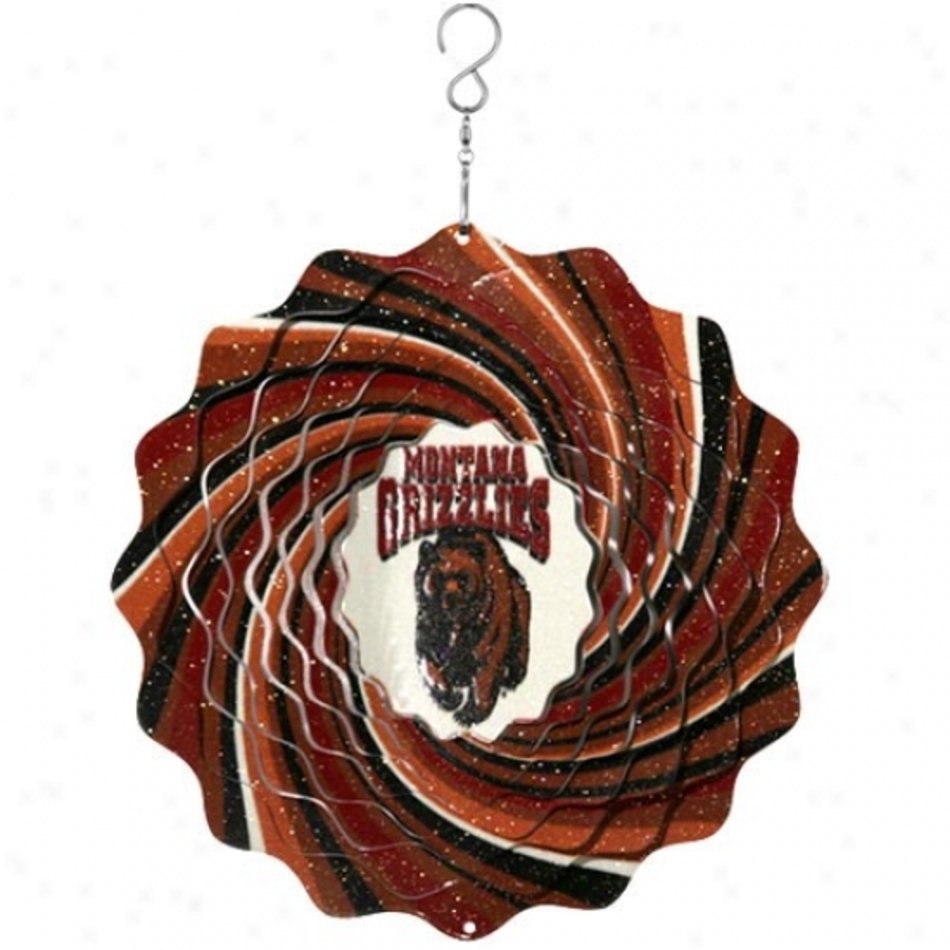Montana Grizzlies 10 Team Logo Designer Wind Spinner