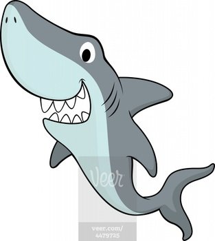 Happy Shark Clip Art Cartoon 4479725jpg
