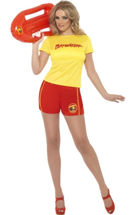 Womens Baywatch Beach Costume Jokers Masquerade