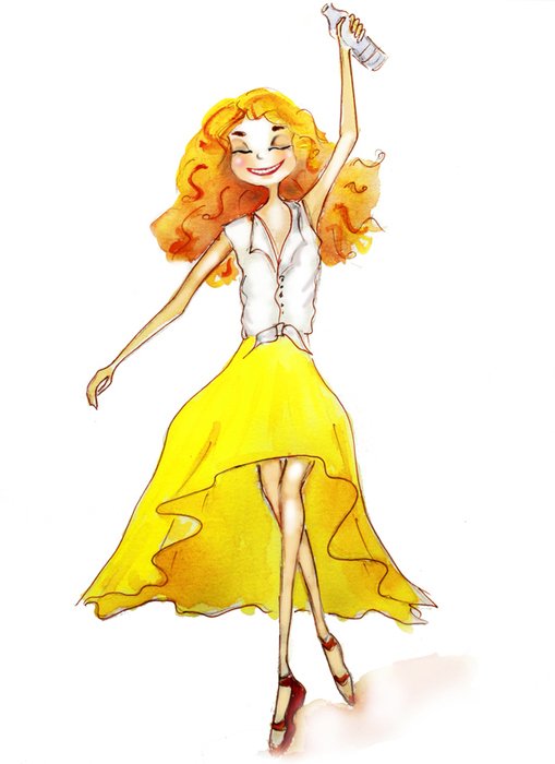 Illustration of girl