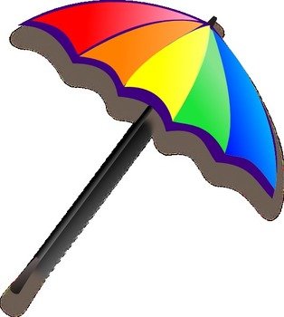 Rainbow Umbrella Pcp At Clkercom Vector Online