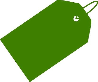 Green Price Tag At Clkercom Vector Online
