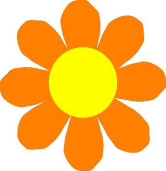 Orange Flower At Clkercom Vector Online Royalty N8