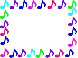 Music Notes Border Panda Free Images N2