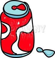 Canned Soda Drink Illustration &ndash; Prawny Cartoons