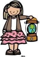 young girl with lamp