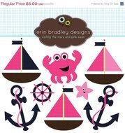 In Preppy Pink And Navy By Erin Bradley Designs Catch My clipart