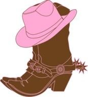 Lighter Brown Cowgirl Boots At Clkercom Vector N2