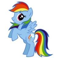 clipart of rainbow my little pony character