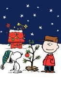 anime characters, snoopy and charlie outdoor on christmas Holidays