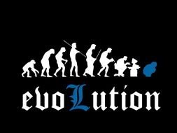 Evolution of humans clipart