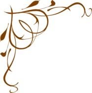 Brown Vine Heart At Clkercom Vector Online