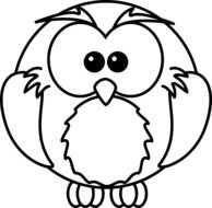 Baby Owl as a picture for clipart
