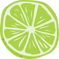 Lime Wedge Vector Slice