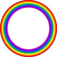 rainbow circle as a graphic image