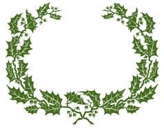 green christmas wreath for clipart