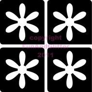 Stencils Safe Fun And Easy To Use Self Adhesive Body Art N2