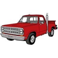 Red Truck Vector Ai Free Graphics Download