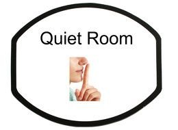 Quiet room Signs drawing