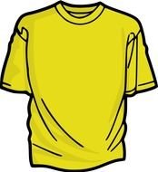 painted yellow t-shirt