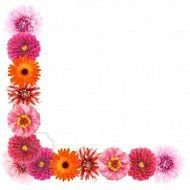 clipart of the pink flowers frame
