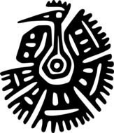 Mayan Bird drawing