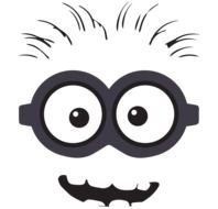 Clip art of the minion's face