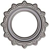 Circle Frame Vector Png Silver Deco