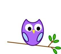 Purple Modified Owl At Clkercom Vector Online N2