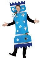man in a christmas costume as a picture for clipart