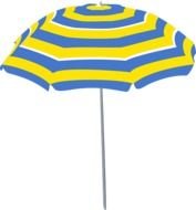 Sunshade Umbrella Blue Yellow