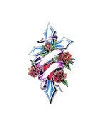 Flowers Sympathy Cross Crosses With
