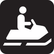 Snowmobile Trail Black At Clkercom Vector Online