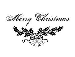 Nightbird Graphics Merry Christmas Ivy Vintage Printable Image
