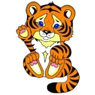 Cute Tiger Cubs Cartoon Animal N2