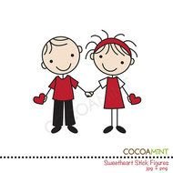 Sweetheart Stick Figures By Cocoamint On Etsy