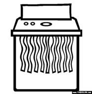 The Paper Shredder Coloring