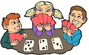 painted people play cards