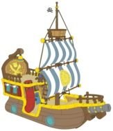 Pirate Ship as a drawing