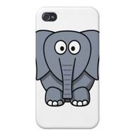 Cute Cartoon Elephant Cases For Iphone 4 Zazzle
