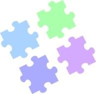 Puzzle Pastel Pieces Apart At Clkercom Vector