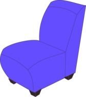 Office blue Chair drawing