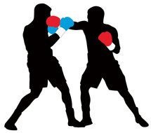 Boxing Match drawing