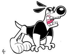 clipart of the angry dog