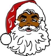 Santa Black At Clkercom Vector Online Royalty