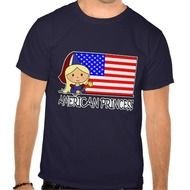 Cartoon Cute American Princess Flag Tshirts Zazzle