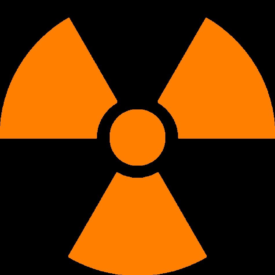 Nuclear Symbol Orange At Clkercom Vector Online