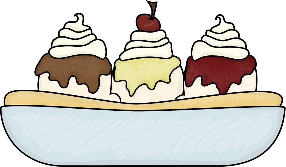 ice cream with jam and cream